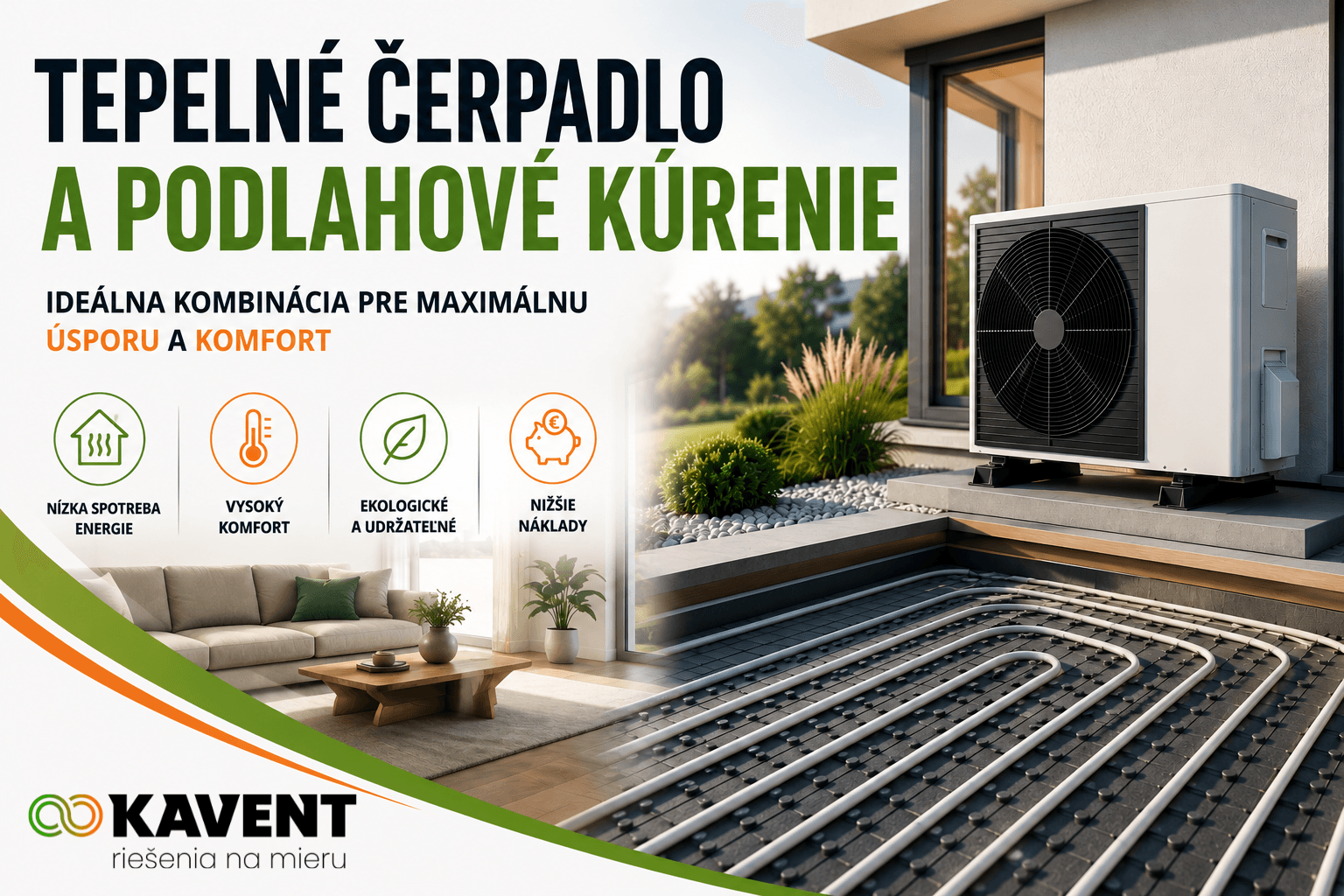 Tepelné čerpadlo a podlahové kúrenie: Prečo tvoria ideálnu kombináciu?